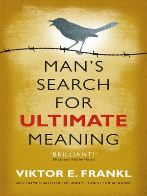 cover image of Man's Search for Ultimate Meaning